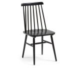 Chaise Tressia, laqué noir