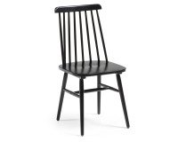 Chair Tressia, black lacquered