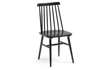 Chair Tressia, black lacquered
