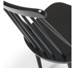Chaise Tressia, laqué noir