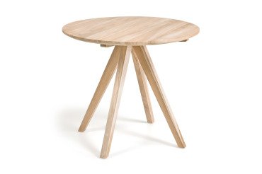 Table ronde Maial en teck massif Ø 90 cm