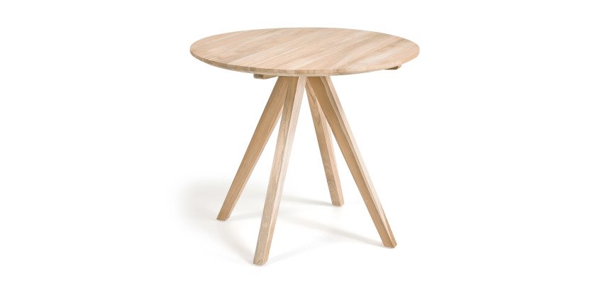 Table ronde Maial en teck massif Ø 90 cm