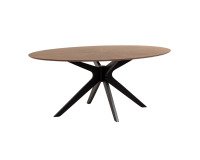 Table Naanim ovale L 180 x P 110 cm noyer