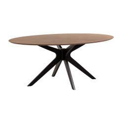 Naanim oval table L 180 x W 110 cm walnut
