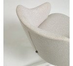 Chaise de bureau Einara gris clair