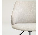 Chaise de bureau Einara gris clair