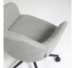 Chaise de bureau Madina gris clair