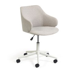 Sillas de escritorio Einara gris claro
