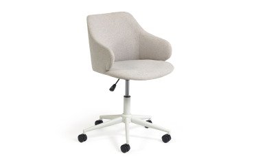Sillas de escritorio Einara gris claro