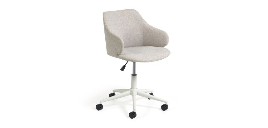 Chaise de bureau Einara gris clair