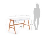 Mesa Dyana An 120 x Fon 60 cm.