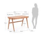 Mesa escritorio Julia 120 x 65 cm