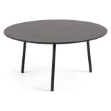 Table basse Mathis Ø 70 cm noire