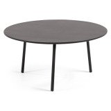 Table basse Mathis Ø 70 cm noire