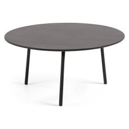 Lage tafel Mathis Ø 70 cm, zwart