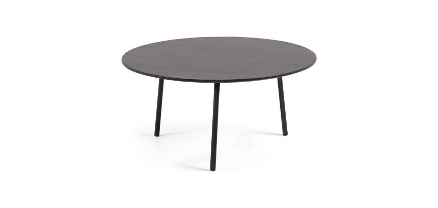 Table basse Mathis Ø 70 cm noire