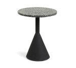Table d'appoint Delano en Terrazzo Ø 40 cm noire