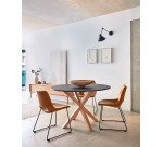 Chaise Zahara, marron