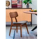 Chaise Selia, gris foncé