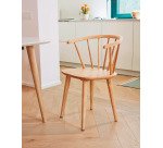 Chaise Trise, bois naturel