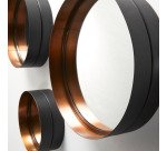 Lot de 3 Miroirs Wilton, Ø 35 cm / Ø 30 cm / Ø 23 cm