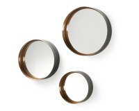 En_lot de 3 miroirs ronds wilton