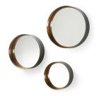 Lot de 3 Miroirs Wilton, Ø 35 cm / Ø 30 cm / Ø 23 cm