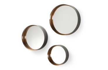 Lot de 3 Miroirs Wilton, Ø 35 cm / Ø 30 cm / Ø 23 cm