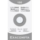Fiche bristol 125 x 75 mm quadrillée 5 x 5 blanche non perforée Exacompta - Boîte de 100