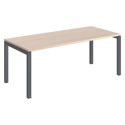 Mesa recta Arko An 180 cm roble patas antracitas
