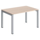 Bureau droit plateau chêne clair Teamline L 120 cm - piètement métal