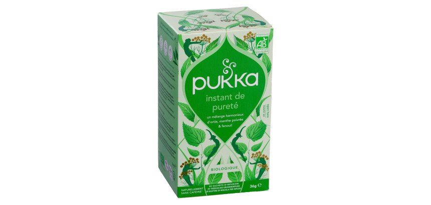 Infusion Instant de pureté Bio Pukka - Boîte de 20 sachets