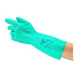 Guanti Ansell Alphatec® Solvex® 37-675 in nitrile verde, 12 paia