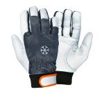 Guanti Cofra Coldext in pelle fiore di capra bianco, 12 paia