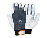 Guanti Cofra Coldext in pelle fiore di capra bianco, 12 paia