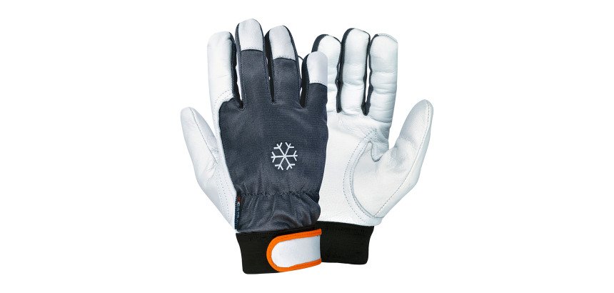 Guanti Cofra Coldext in pelle fiore di capra bianco, 12 paia