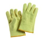 Guanti anticalore in fibra aramidica giallo, 1 paio