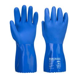 Guanti Portwest A881 in PVC blu, 12 paia