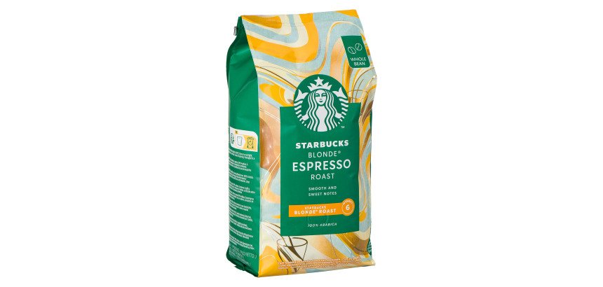 Café en grains Starbucks Blonde Espresso 100 % Arabica - paquet de 450 g