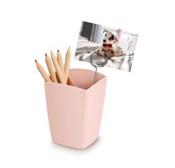 Plastic pencil holder Cep Mineral powdery pink