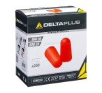 Bouchons d'oreilles jetables Delta Plus CONIC200 - Boîte distributrice de 200 paires