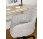 Chaise de bureau Madina gris clair