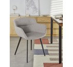 Chaise Nadya, gris clair