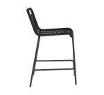 Chaise Lambton en corde H 88 cm noir