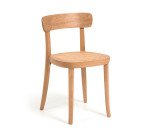 Chaise Romane en bois de hêtre et rotin