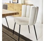 Chaise Aniela, tissu bouclette
