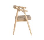 Chaise Majela en bois d'eucalyptus et corde