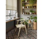 Chaise Majela en bois d'eucalyptus et corde