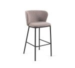 Tabouret Ciselia tissu bouclette H 75 cm couleurs
