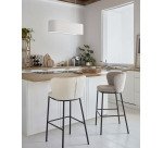 Tabouret Ciselia tissu bouclette H 75 cm couleurs